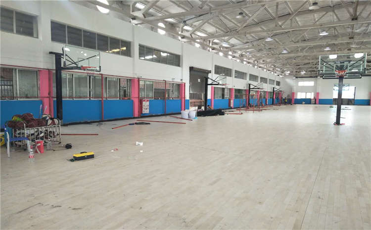 硬木企口木地板籃球館**