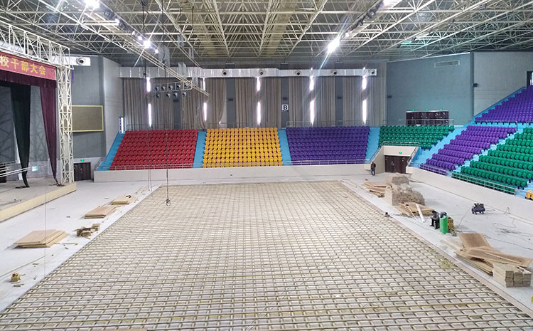 松木籃球運動地板安裝工藝