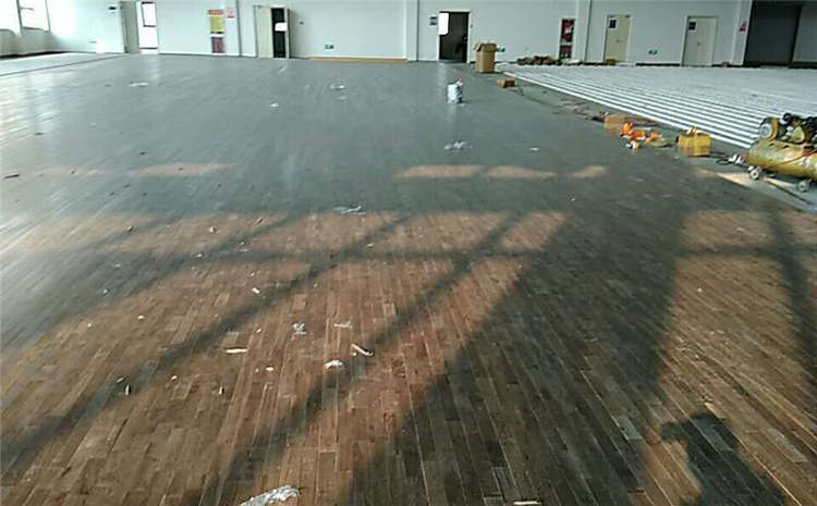 楓木體育木地板翻新施工