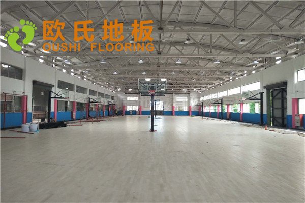 廣東YBDL江門HOOP PARK籃球公園木地板項目