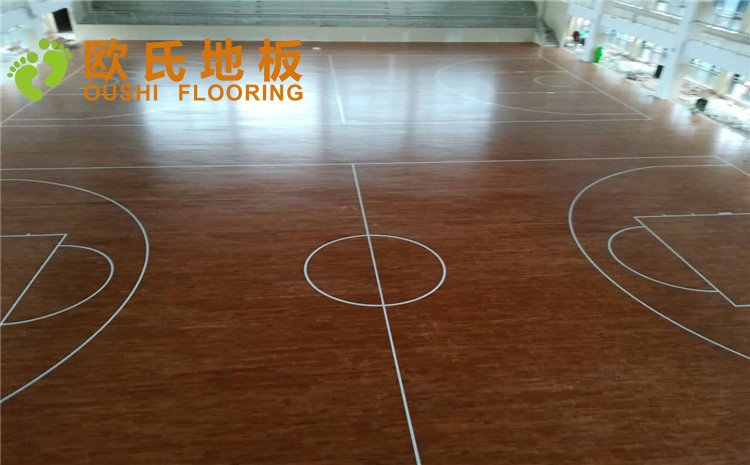 重慶忠縣中學籃球排球場木地板案例