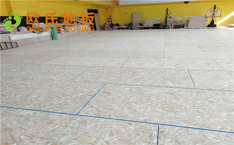 江蘇揚州海蘭德瓊花籃球館木地板項目